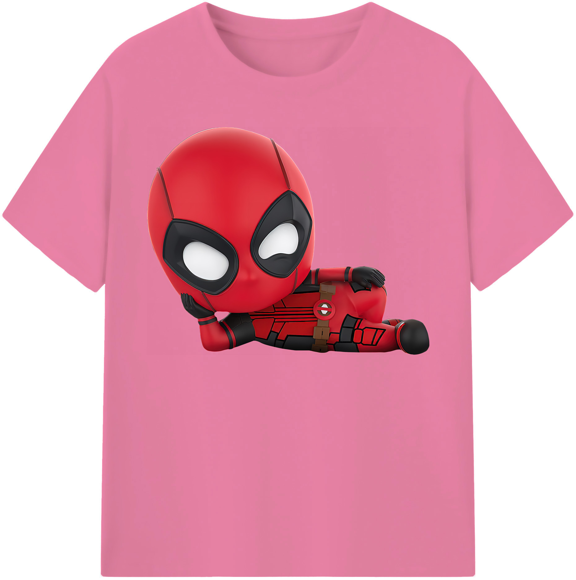 （画像用） Deadpool デッドプール 綿100％半袖Tシャツ（フロントプリント）